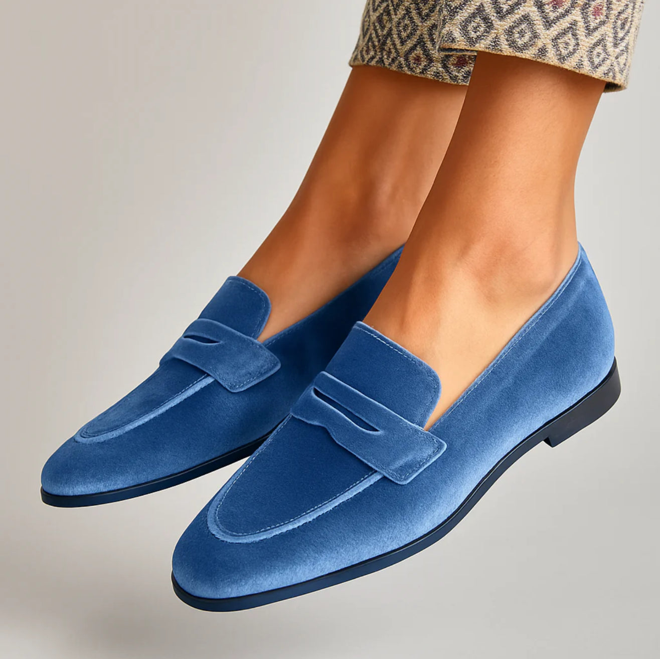 Louise | Soft Velvet Loafers