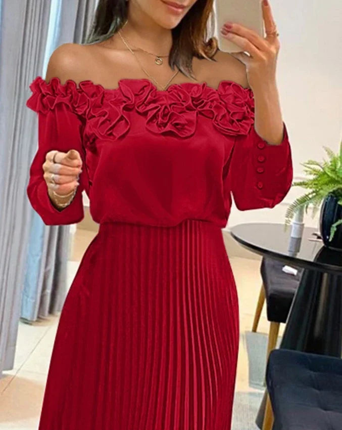 Aria | Off-the-Shoulder Long Dress