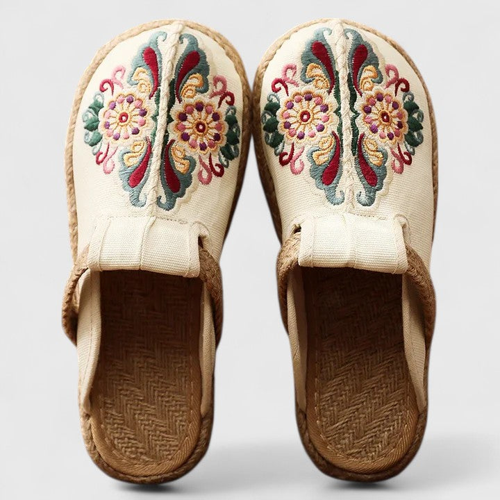 Marousse™ | Handmade and Super Comfortable Floral Mules