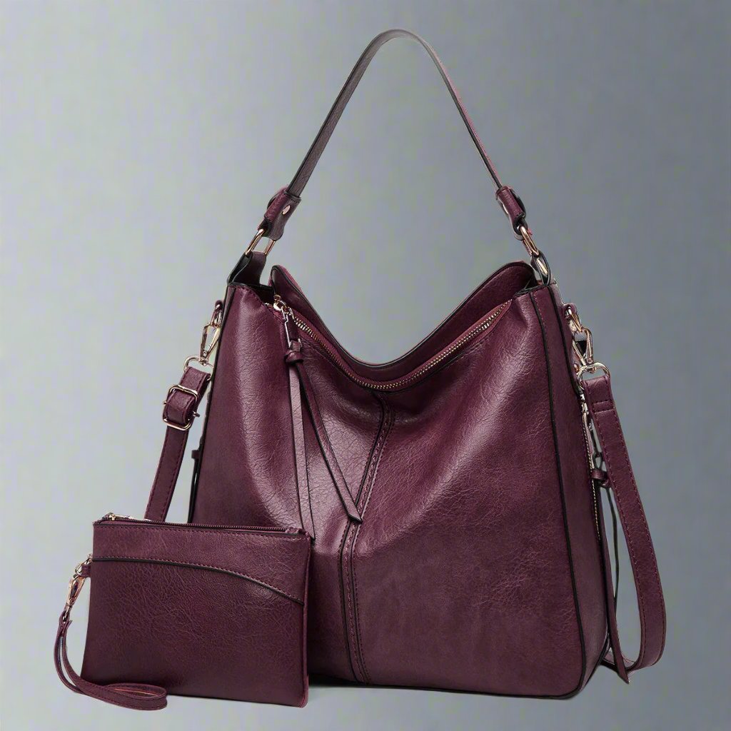 Cecile - Stylish Leather Tote Bag 