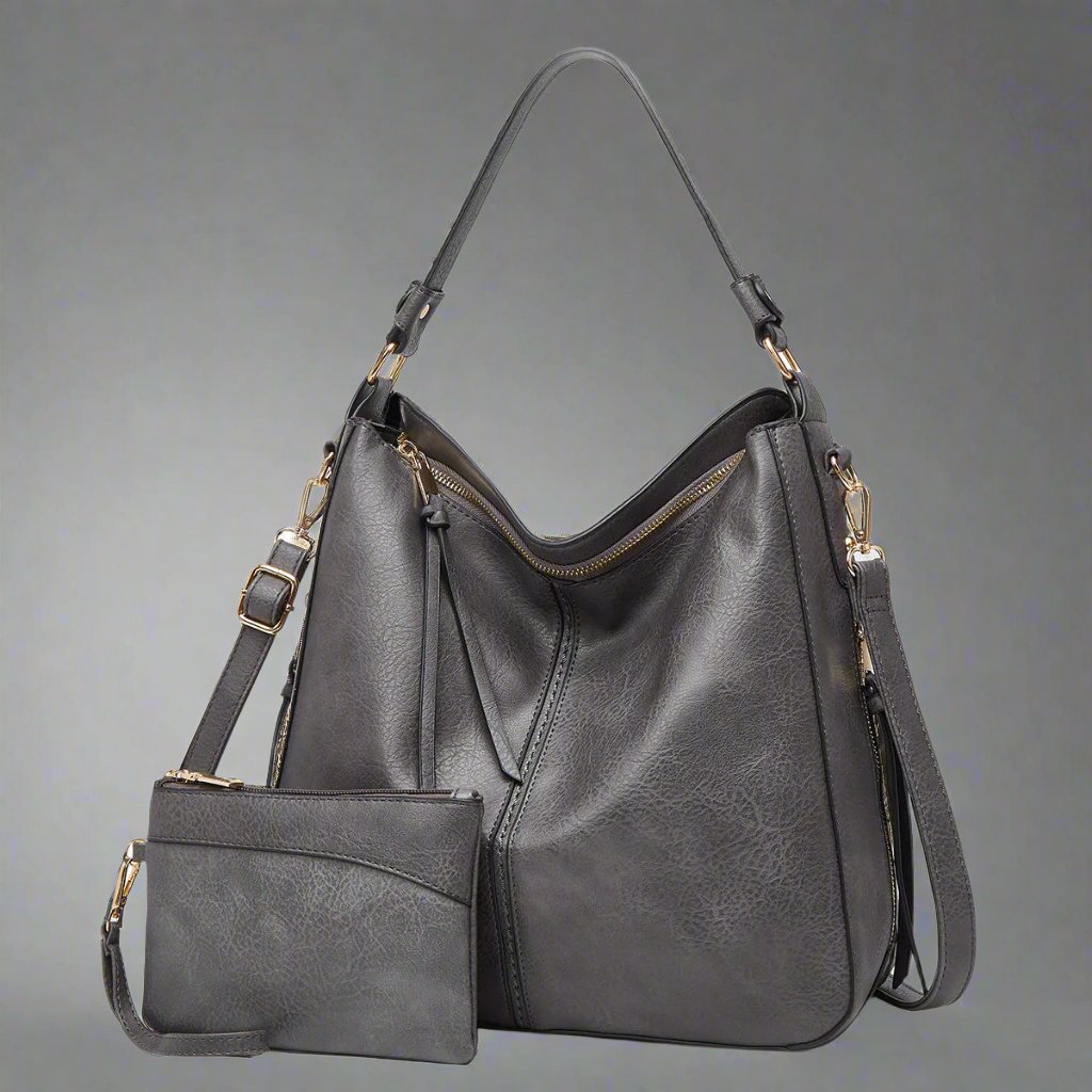 Cecile - Stylish Leather Tote Bag 