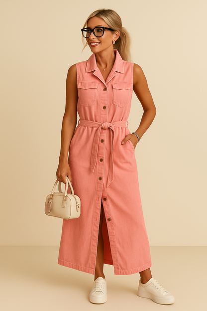 Shanna – Long Denim Dress