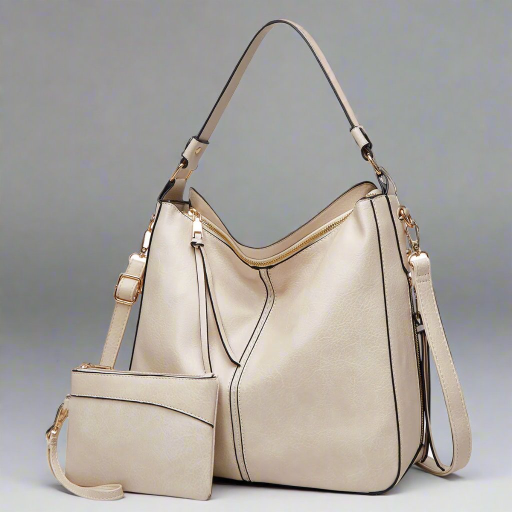 Cecile - Stylish Leather Tote Bag 