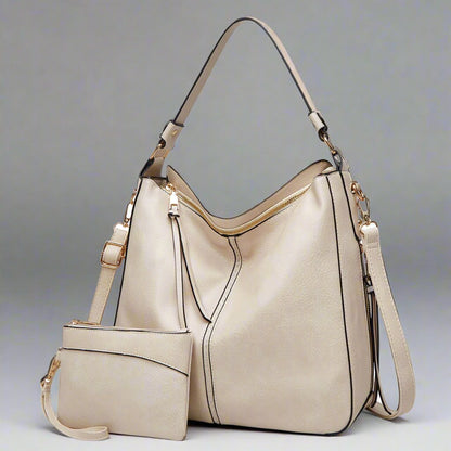 Cecile - Stylish Leather Tote Bag 