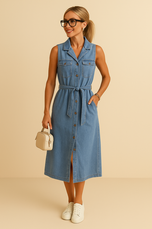 Shanna – Long Denim Dress