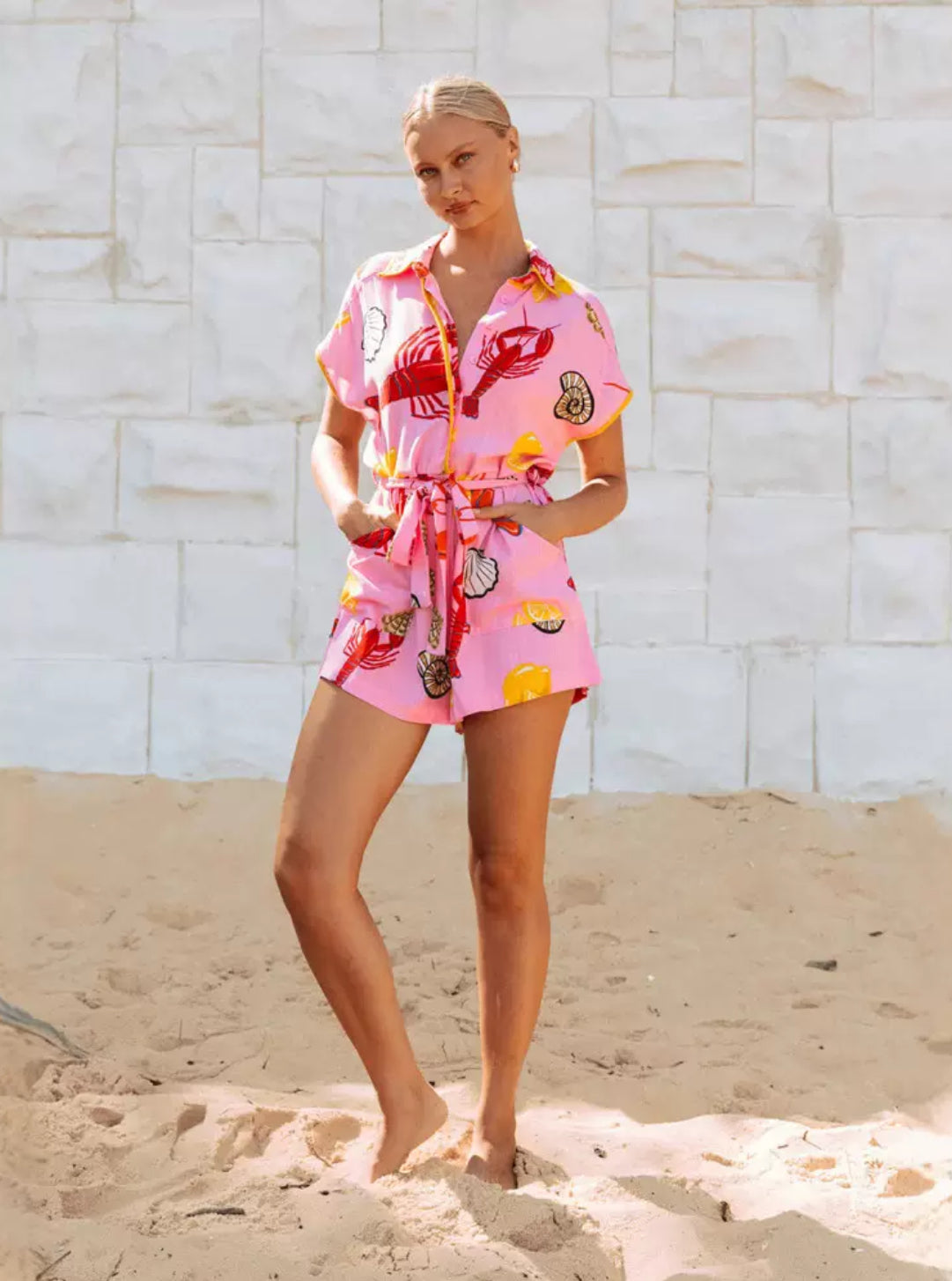 SEASIDE FEAST ROMPER – Comfort and Style for Your Summer Days
