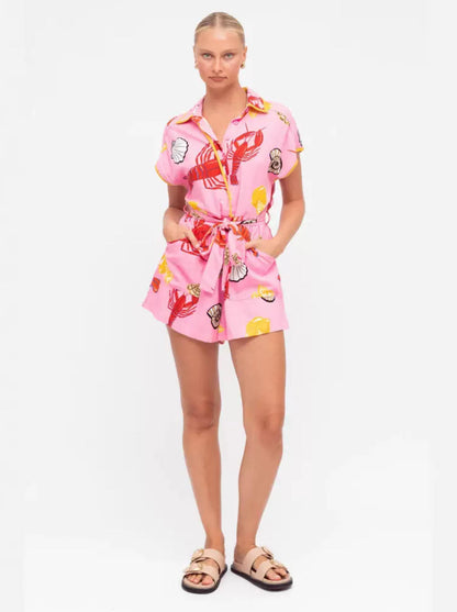 SEASIDE FEAST ROMPER – Comfort and Style for Your Summer Days