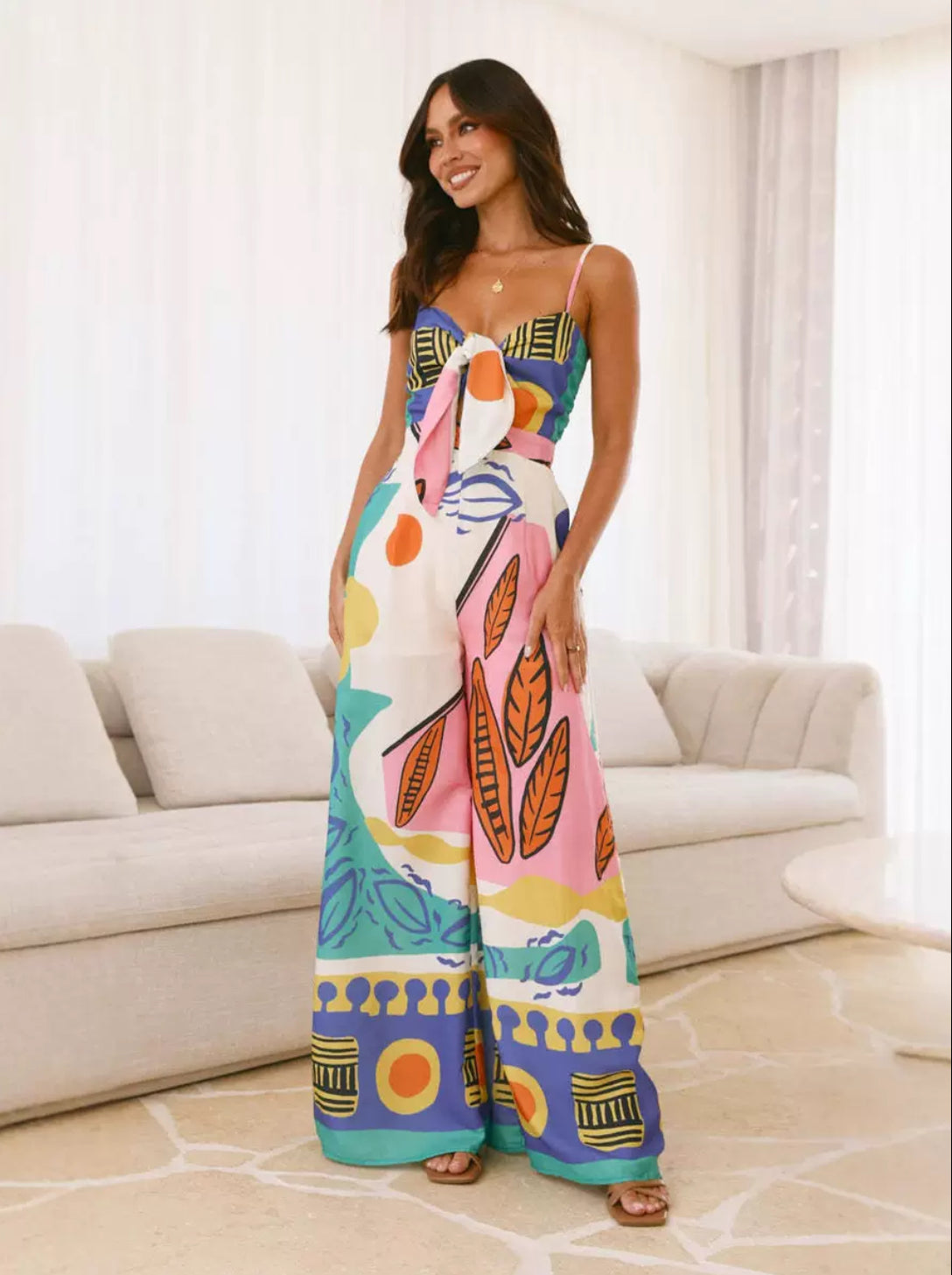 Bohemian Canvas Jumpsuit