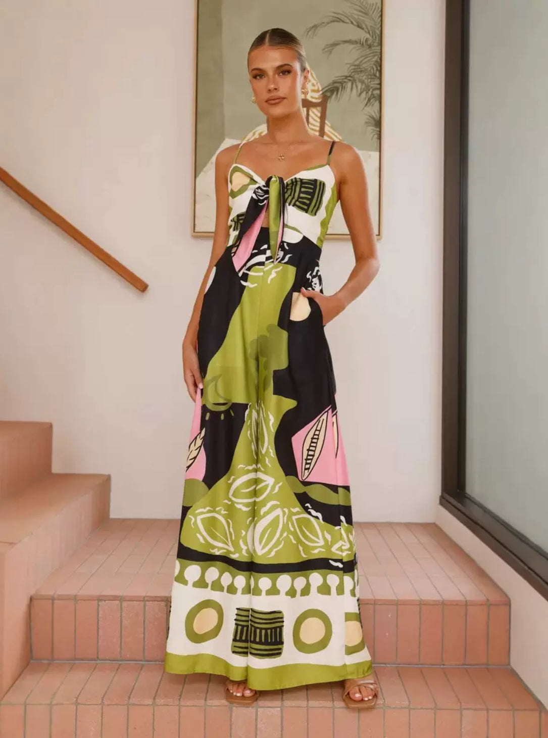 Bohemian Canvas Jumpsuit