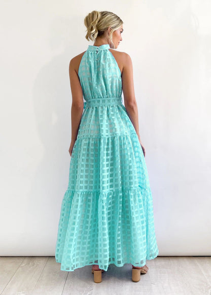 Zera – Midi Dress with Puff Sleeves and Elegant Print