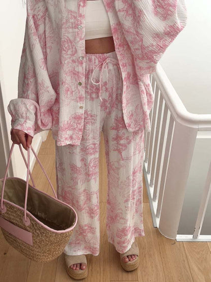 BLUSH SHORELINE – Soft Pink Beach Set 