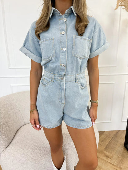 EUGENIA | Stylish Denim Jumpsuit
