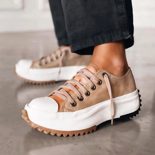 ELISA™ - STYLISH AND COMFORTABLE LEATHER PLATFORM SHOES 