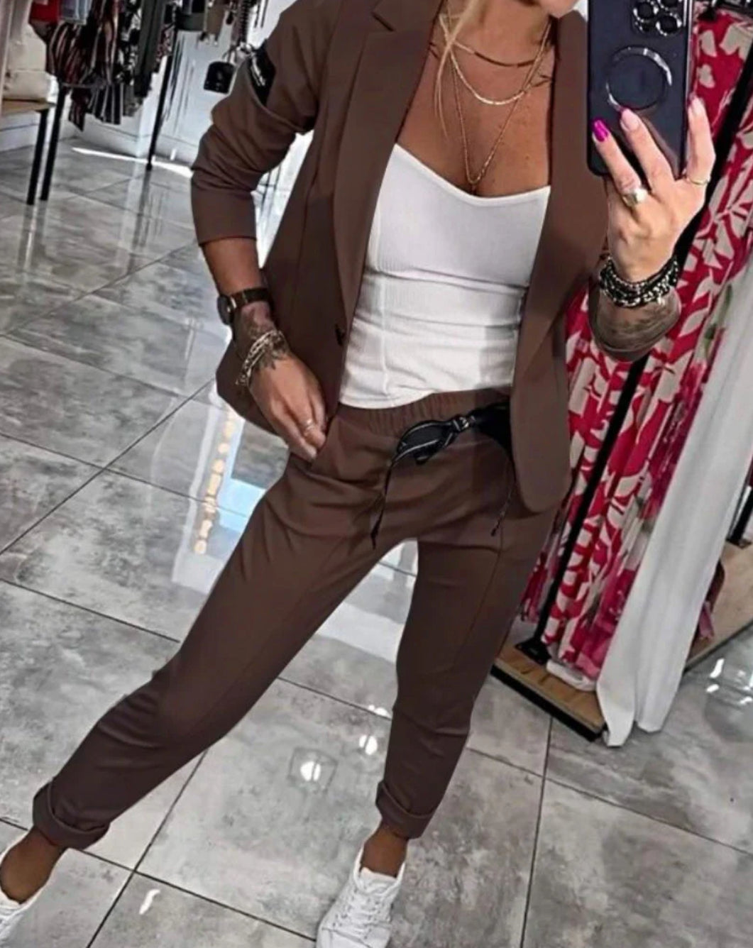 MALOU | Top, Jacket and Pants Set