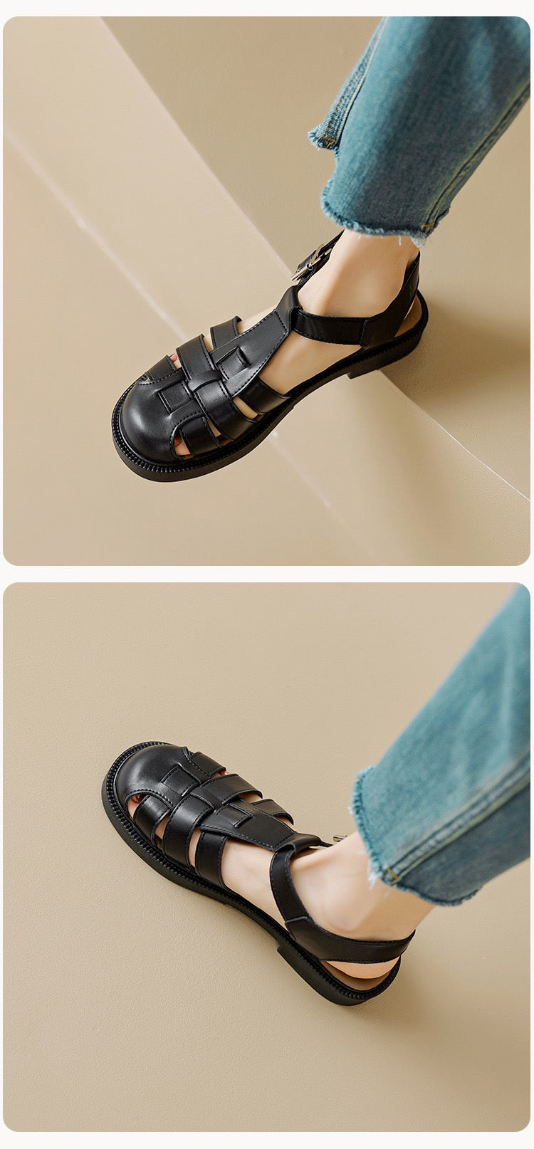 Roma Buckle Strap Sandals