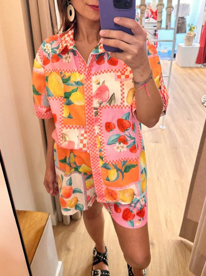 Tutti Frutti Linen Set – Relaxed and Colorful Style for Summer 