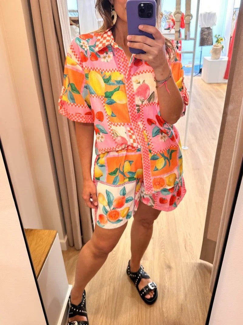 Tutti Frutti Linen Set – Relaxed and Colorful Style for Summer 