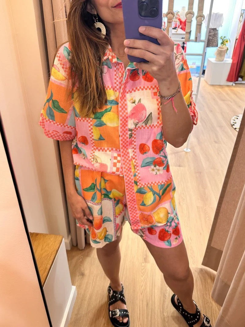 Tutti Frutti Linen Set – Relaxed and Colorful Style for Summer 