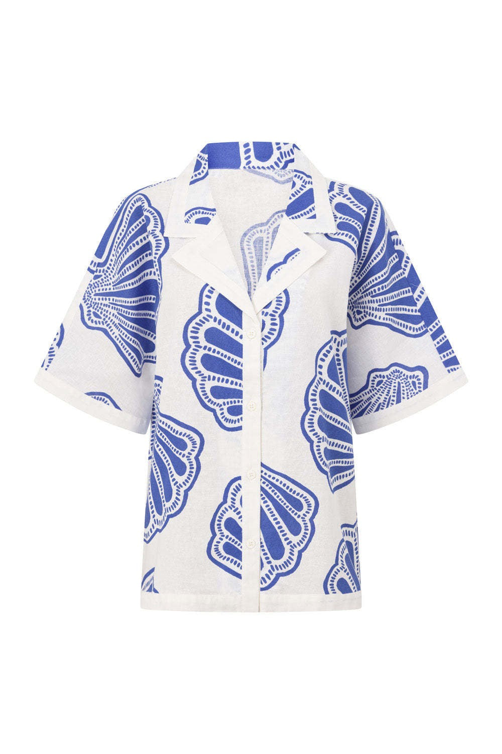 Botanical Print Shirt and Shorts Set 