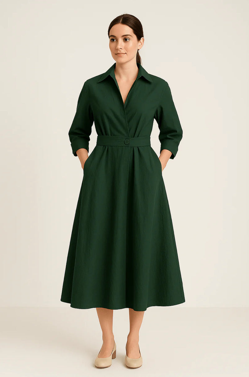 Sarah™ | Women's Cotton Style Shirt Dress