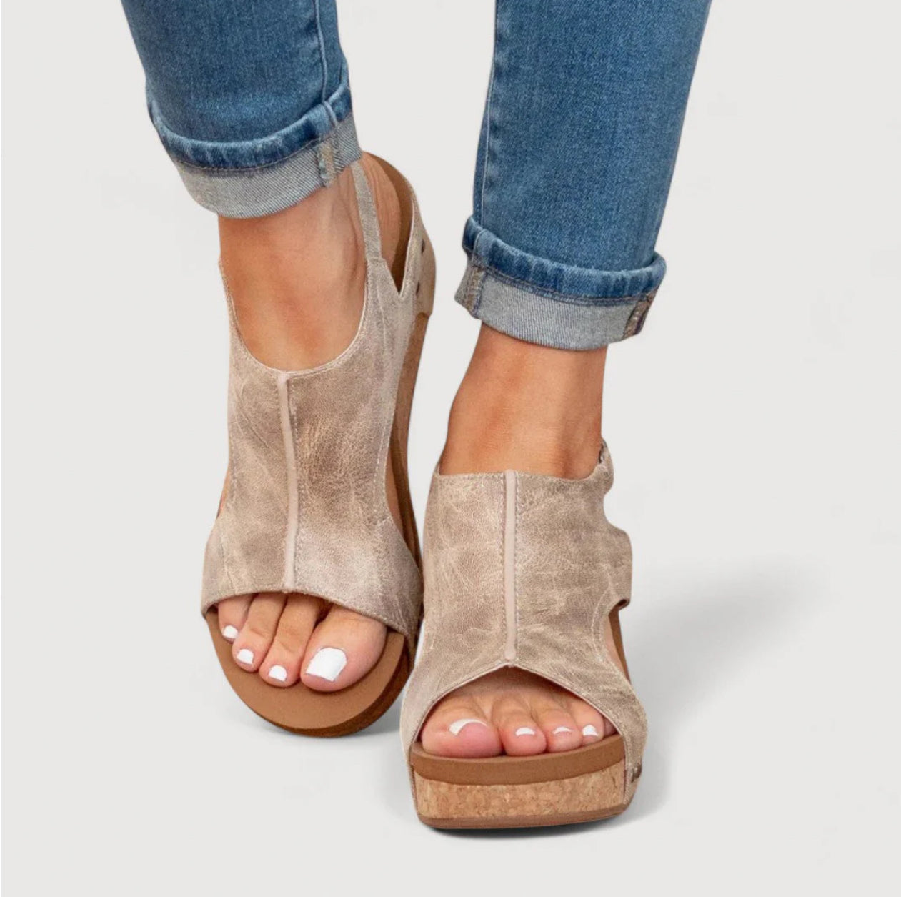 ANNE | WEDGE SANDALS WITH PLATFORM