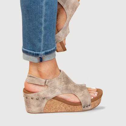 ANNE | WEDGE SANDALS WITH PLATFORM