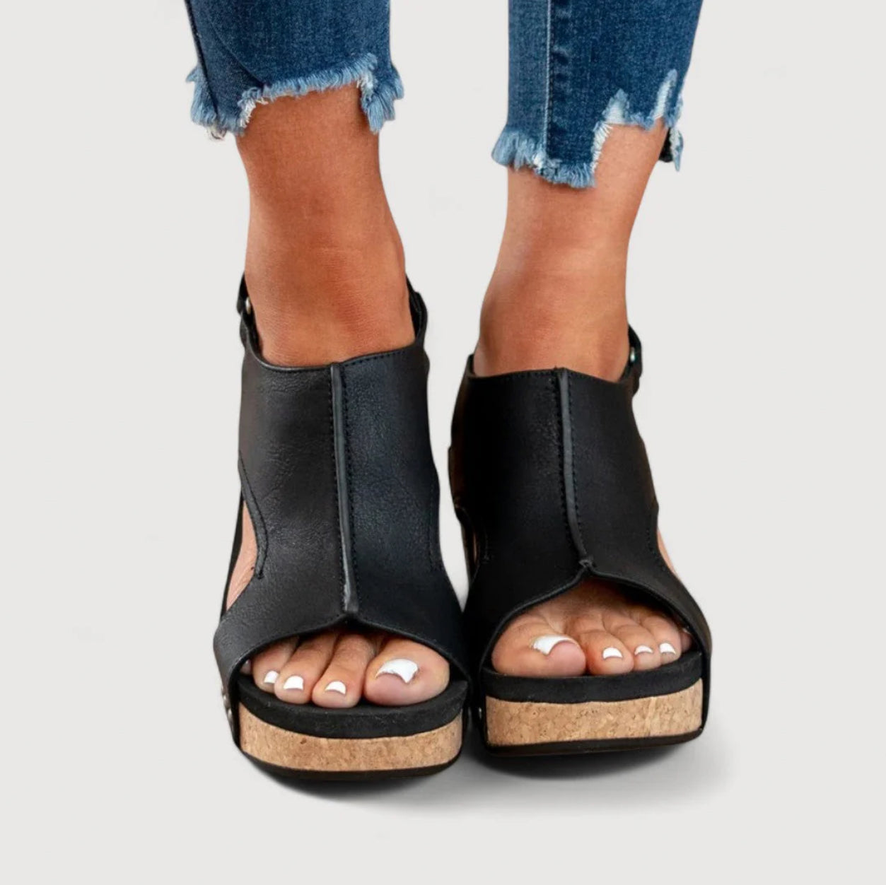 ANNE | WEDGE SANDALS WITH PLATFORM