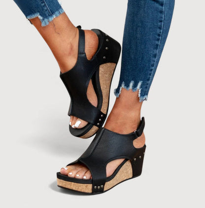 ANNE | WEDGE SANDALS WITH PLATFORM