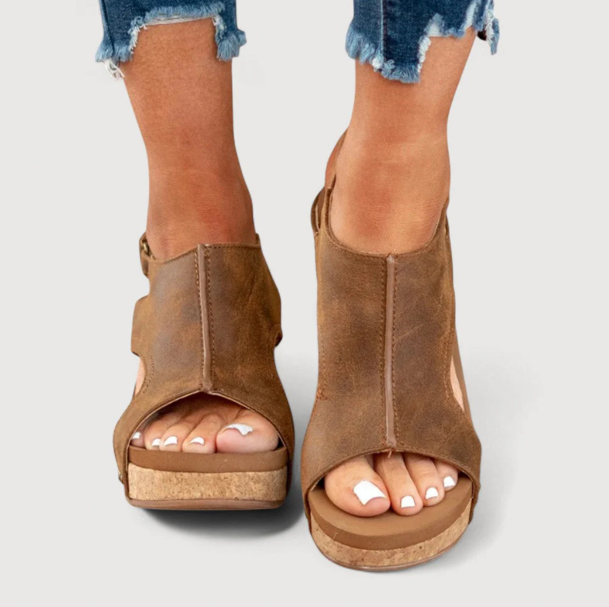 ANNE | WEDGE SANDALS WITH PLATFORM