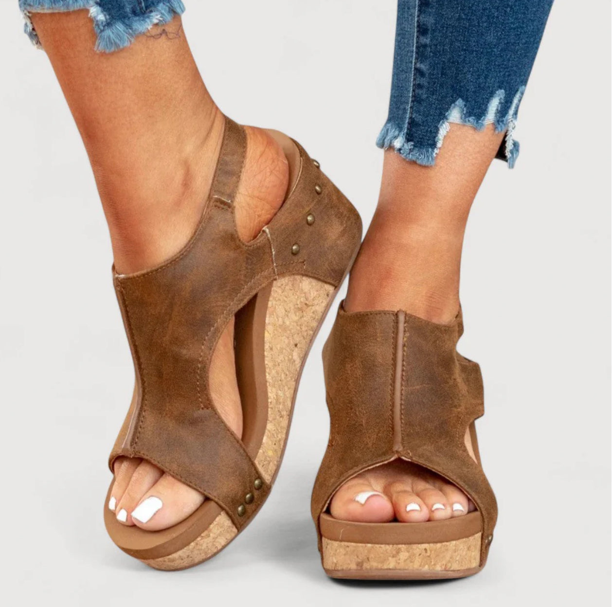 ANNE | WEDGE SANDALS WITH PLATFORM