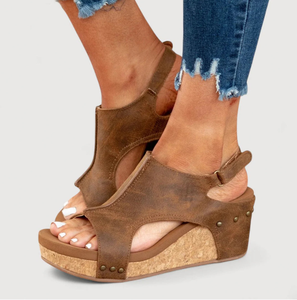 ANNE | WEDGE SANDALS WITH PLATFORM
