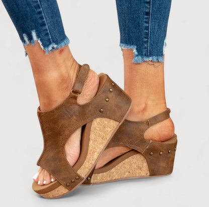 ANNE | WEDGE SANDALS WITH PLATFORM