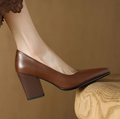 Marilyn | Classic Square Heel Shoes