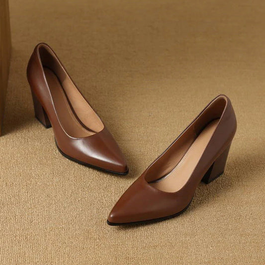Marilyn | Classic Square Heel Shoes