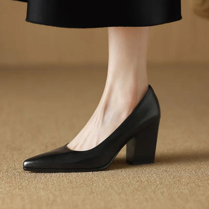 Marilyn | Classic Square Heel Shoes