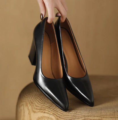 Marilyn | Classic Square Heel Shoes