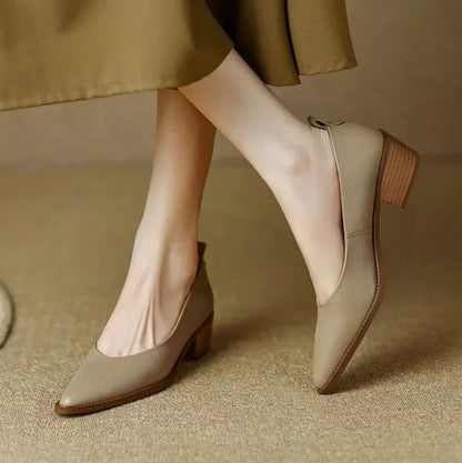 Helen | Classic Square Heel Shoes