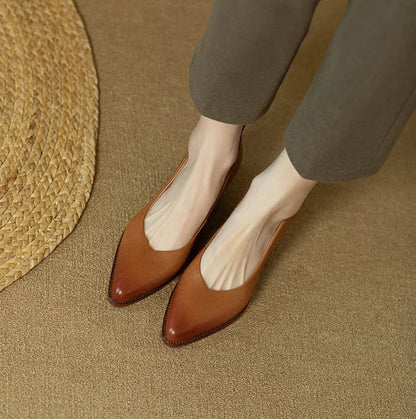 Helen | Classic Square Heel Shoes