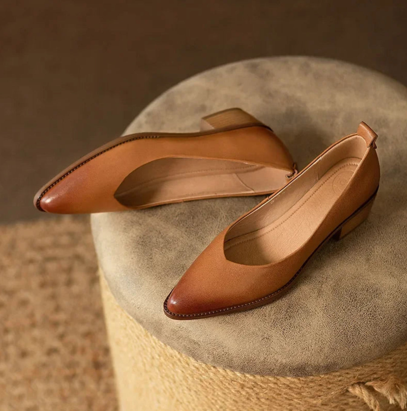 Helen | Classic Square Heel Shoes