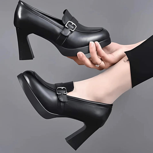 Claudia | Platform Shoes with Buckle