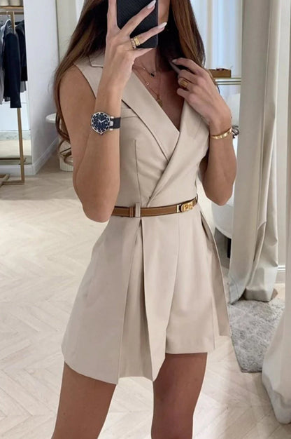 Diorwen | Tailored Jumpsuit with Belt 