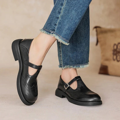 VeldaClássique – Elegant Leather Mary Janes