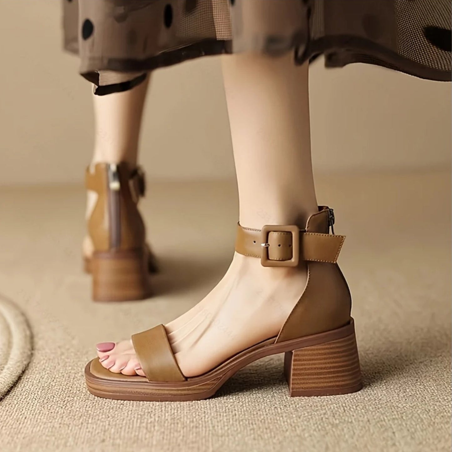 Gloria | Royal Ankle Buckle Sandals