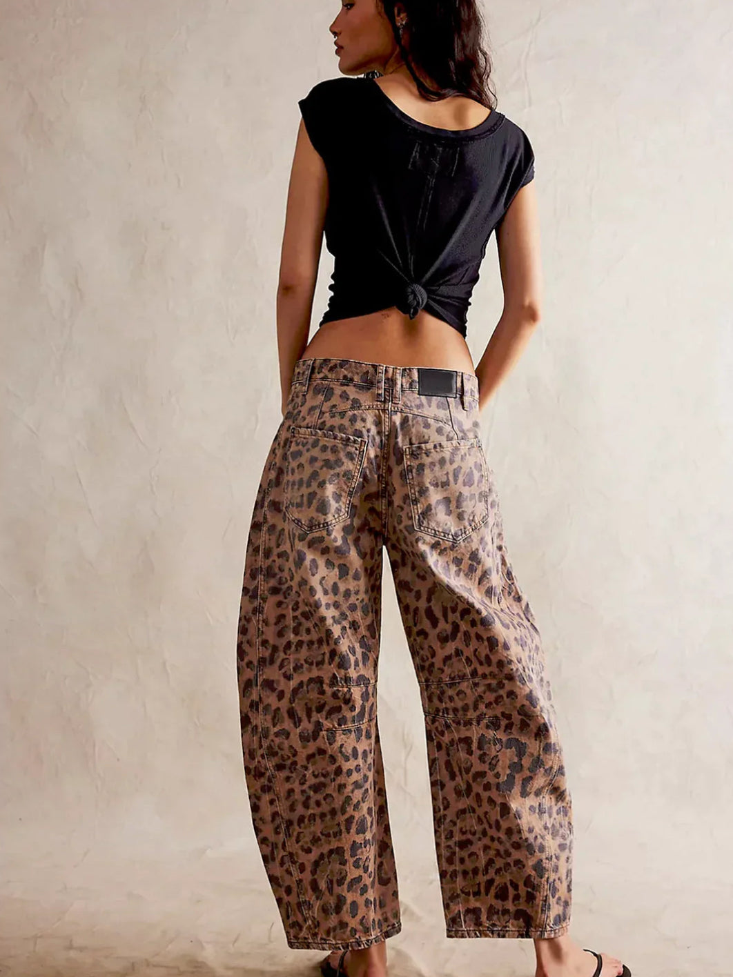 Edith | Comfortable Leopard Print Trousers 