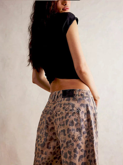 Edith | Comfortable Leopard Print Trousers 