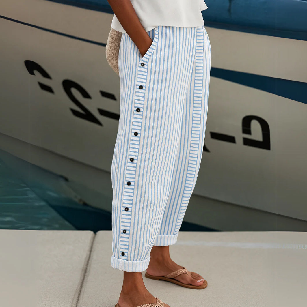 REA | COMFORTABLE STRIPED PANTS