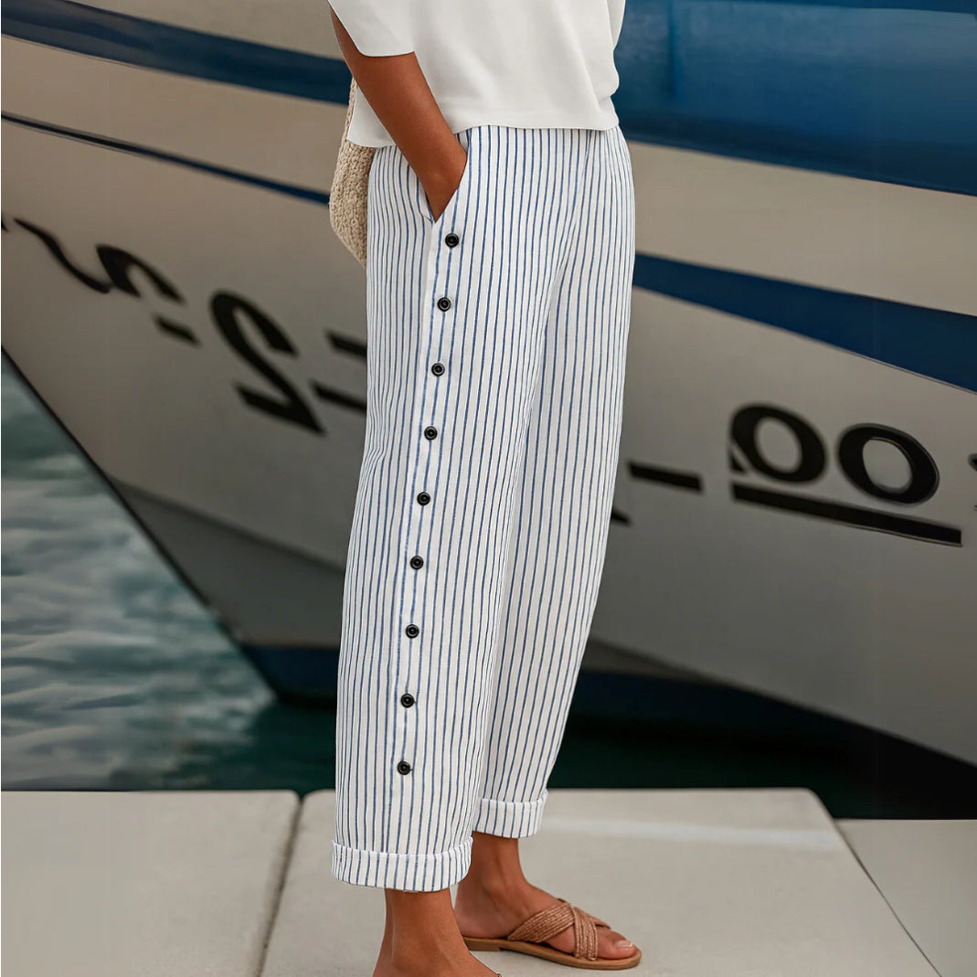 REA | COMFORTABLE STRIPED PANTS