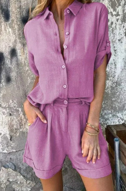 Sadie | Two-Piece Lightweight Linen Set