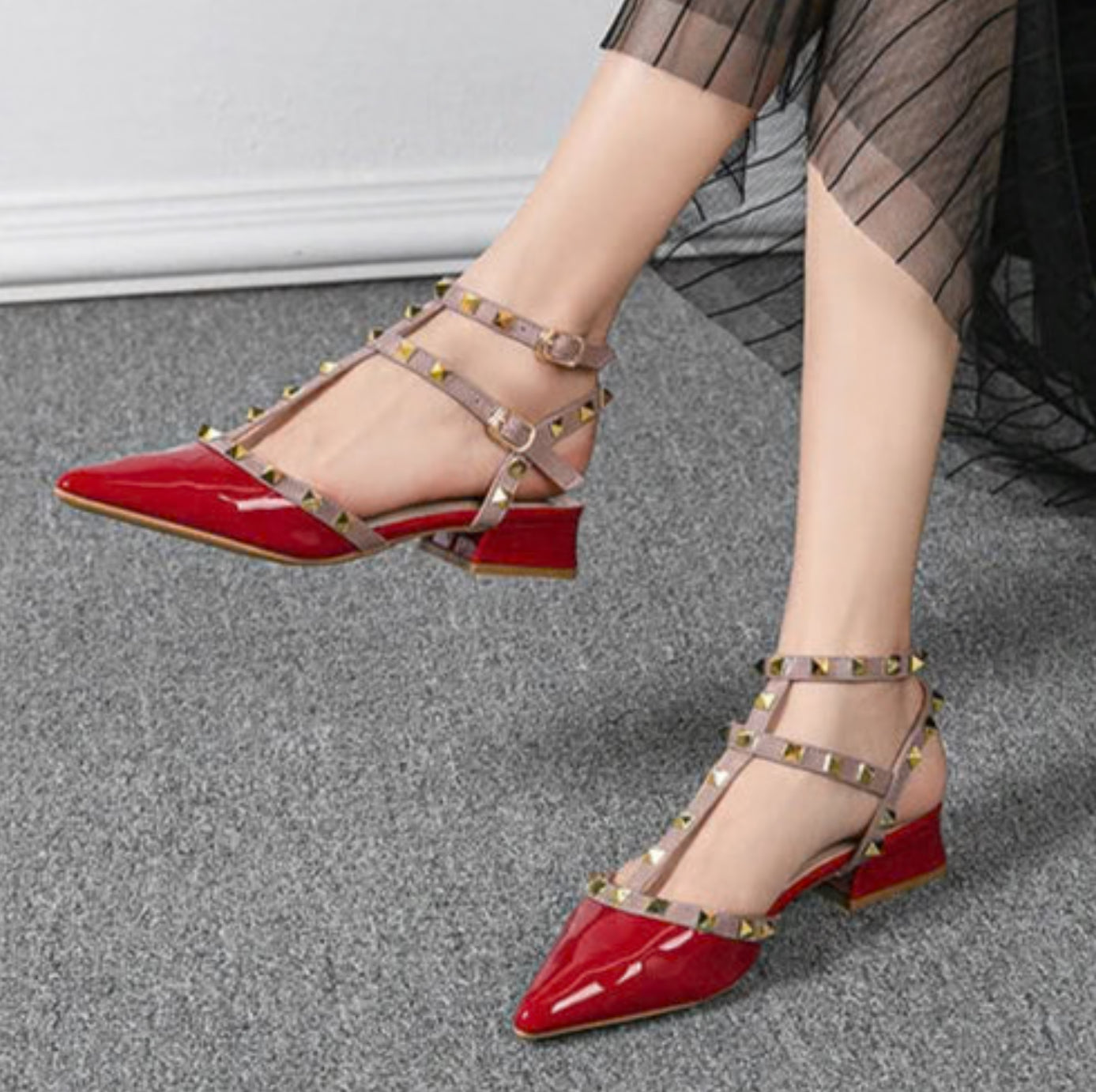 Maelis – Elegant Sandals with Square Heel