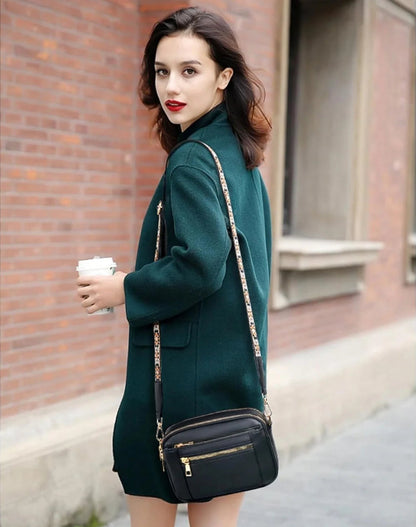 Camille - Refined Leather Shoulder Bag